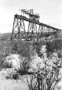 Alberta Central Railway Mintlaw bridge under construction 1911 - RDA P2631