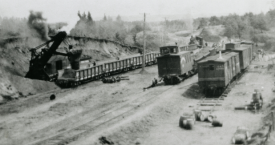 CNWR construction at Burbank c1920 - RD Archives