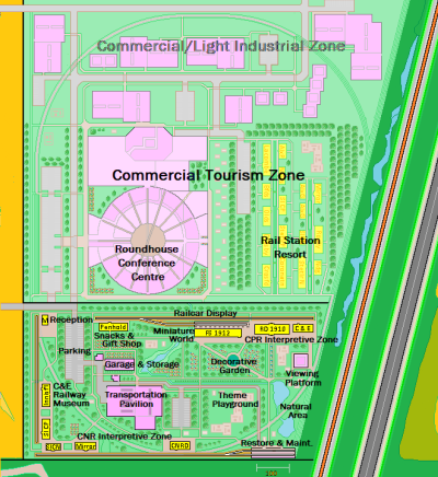 Forth Junction Rail Park vision 3 zones - Pettypiece
