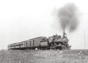 early passenger train on C & E Railway c1901 - Red Deer Archives